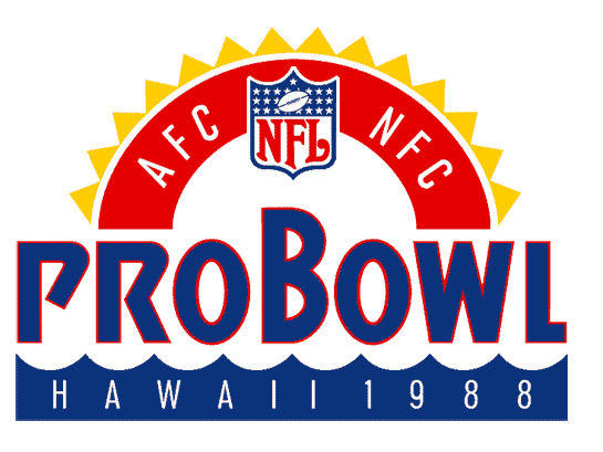 Pro Bowl 1988 Primary Logo iron on transfers for T-shirts